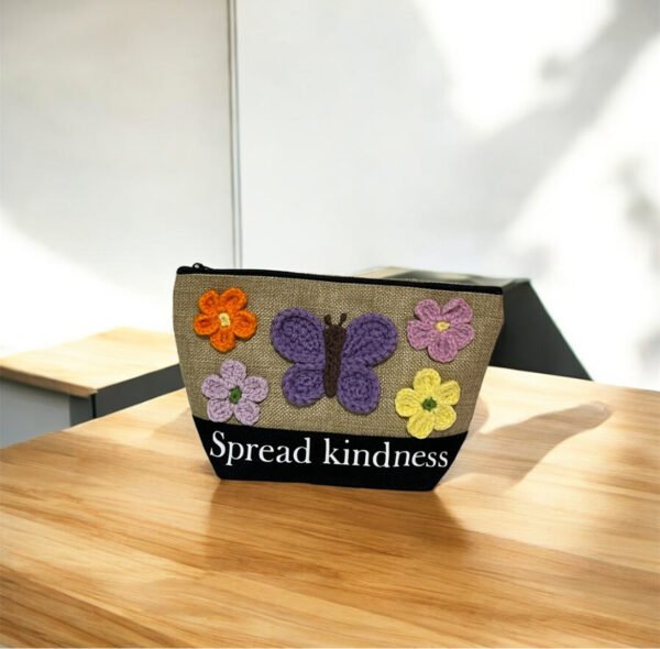 Crochet Butterfly Pouch